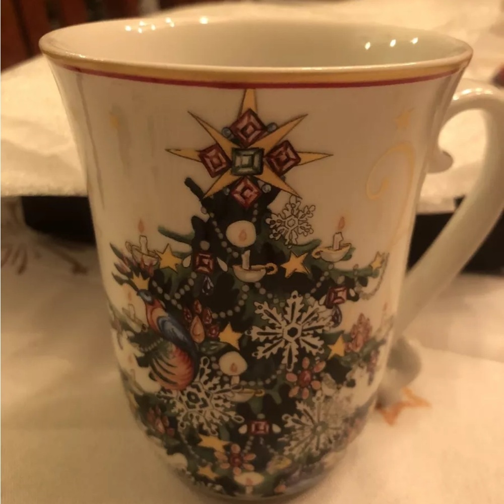 WILLIAMS SONOMA Twas The Night Before Christmas - Christmas Tree Large Mug Cup